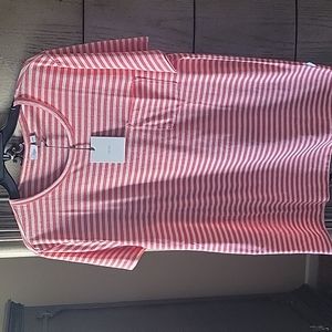 Josh Linen Pullover Navy Shirt Xl 
